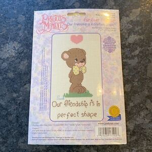 Precious Moments Cross Stitch Kit Bear “Our Friendship is in Perfect Shape”